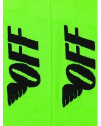 Off-White c/o Virgil Abloh Green Wings Logo Socks - Lyst