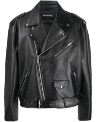 Balenciaga Leather jackets Men - Up to 40% off at Lyst.com