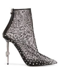 philipp plein crystal boots