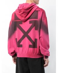 pink floral off white hoodie