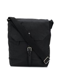 Ally Capellino Jonny Waxed Cotton Satchel Bag In Black Lyst
