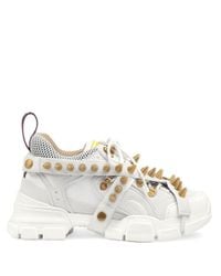 Gucci flashtrek heren sneakers wit vind je in Sneakerstad