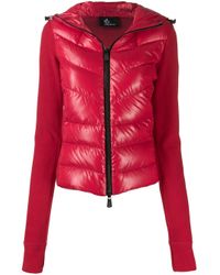 3 MONCLER GRENOBLE Red Cropped-Daunenjacke