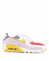 nike air max 90 trainers in white colourblock