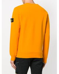 orange stone island sweatshirt