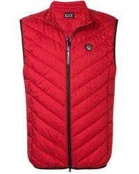 red ea7 gilet