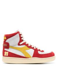 Sneakers alte BBallDiadora in Pelle scamosciata di colore Bianco | Lyst