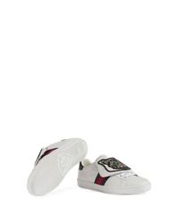 Sneaker Ace con patch staccabiliGucci in Pelle di colore Bianco | Lyst