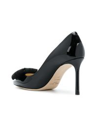 Jimmy Choo Black 'Tegan 85' Pumps