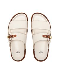 fendi double strap slides