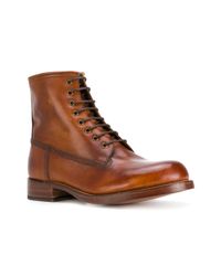 Grenson Leather Arnold Boots in Brown 