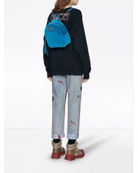 gucci marmont velvet backpack