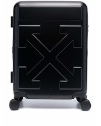 clear suitcase off white