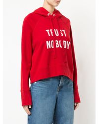 Nobody Denim Red Trust Nobody Hoody Heat