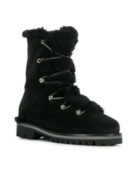Botas altas de montaña Yves Salomon de Cuero de color Negro | Lyst