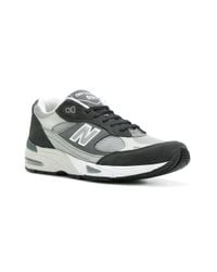 New Balance Leather 911 Made In Uk Sneakers in Grey (Gray) for Men ...
