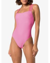 Versace Retro Pink One-piece Bikini By