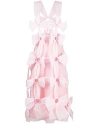 Comme des Garçons Shoulder Strap Bow-detail Skirt in Pink - Lyst