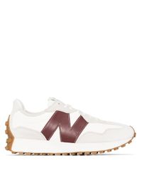 New Balance Suede X Staud White 327 Sneakers Lyst