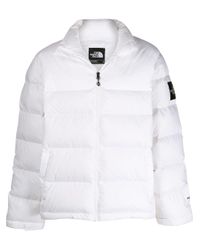 white puffer jacket north face