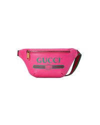 Gucci Leather Print Small Belt Bag in 