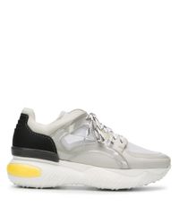 Fendi Leer Sneakers Met Verhoogde Zool in het Grijs voor heren - Lyst