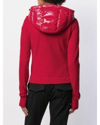 3 MONCLER GRENOBLE Red Cropped-Daunenjacke