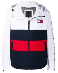 Chaqueta de chándal con diseño colour block Tommy Hilfiger de hombre de  color Blanco | Lyst