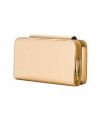 Prada Metallic (grey) Chain Clutch Bag