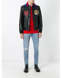 gucci tiger leather jacket