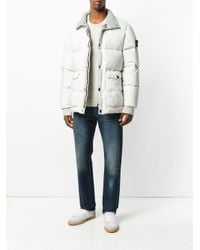 stone island resin poplin down jacket