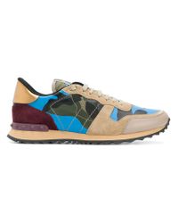 Valentino Blue Rockrunner Sneakers for men
