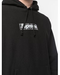 supreme bandana box logo hooded sweatshirt black