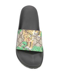 gg supreme tiger slide sandal