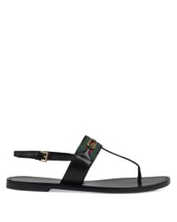 Gucci lederen dames sandalen zwart - Vind je in Sneakerstad