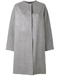 black round neck coat