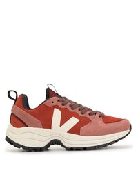 Veja Leather Venturi Sneakers in Red - Lyst