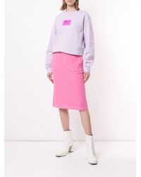 Sweat à logo imprimé SJYP en coloris Purple