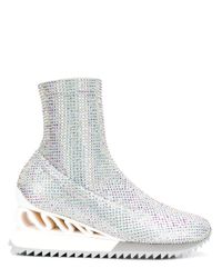 Zapatillas estilo botas Reiko Wave Le Silla de Cuero de color Metálico |  Lyst