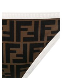 Fendi Brown Wendbarer Bikini mit FF-Muster