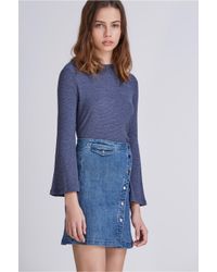 The Fifth Label - Blue One Way Ticket Skirt - Lyst
