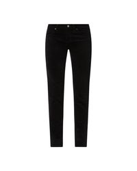 Cambio Fluwelen Broek Met Smalle Pasvorm, Model 'pina' in het Zwart - Lyst