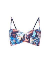 Gottex Blue Bikini-Oberteil mit abnehmbaren Trägern