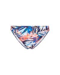 Gottex Blue Bikini-Slip mit floralem Muster