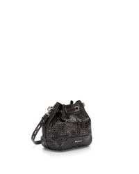 Rebecca Minkoff | Black Mini Fiona Bucket | Lyst