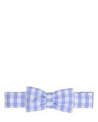 Vivetta | Blue Silvia Gingham Cotton Headband | Lyst