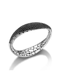 John Hardy | Black Hinged Bangle | Lyst