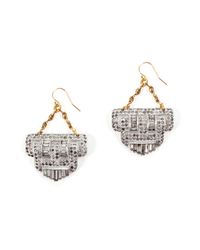 Lulu Frost | Metallic Art Deco Earring #1 | Lyst