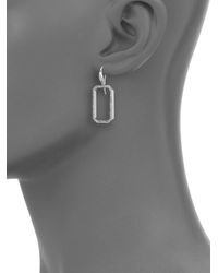 Ippolita | Metallic Stella Diamond & Sterling Silver Octagon Frame Drop Earrings | Lyst