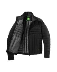 BOSS Green Black Down Jacket 'Jessino' for men